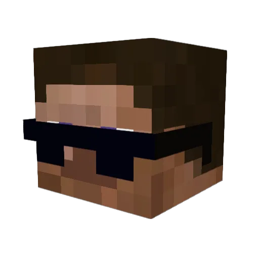 sige604 Minecraft avatar head, 3D render