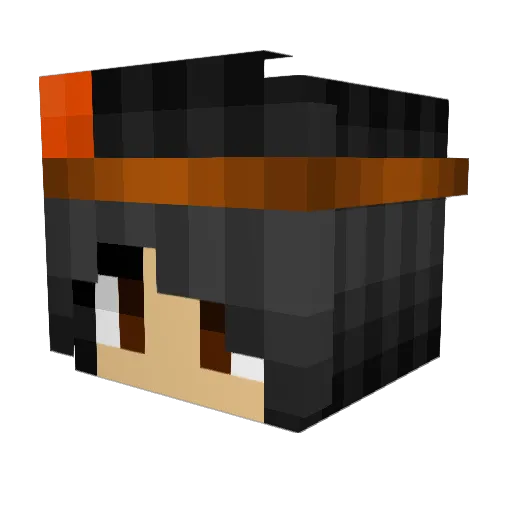 sigence Minecraft avatar head, 3D render