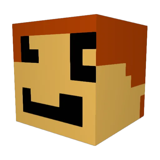 sigfinn Minecraft avatar head, 3D render