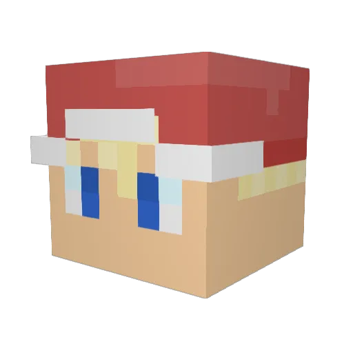 siggioo Minecraft avatar head, 3D render