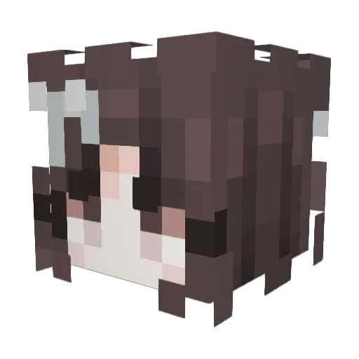 sighhigh Minecraft avatar head, 3D render