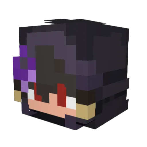 sighjust Minecraft avatar head, 3D render