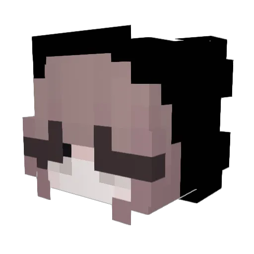 sightlines Minecraft avatar head, 3D render