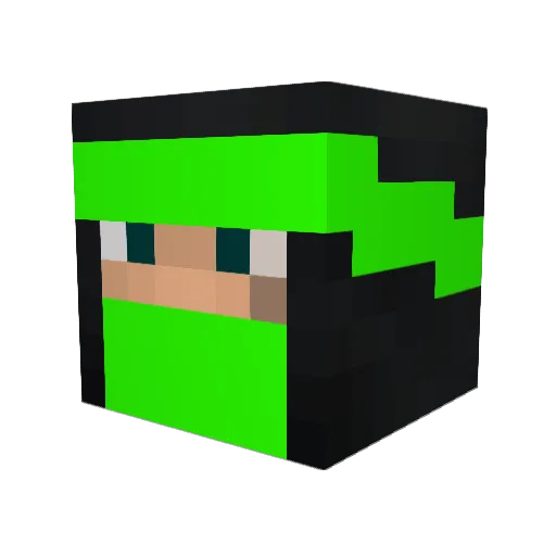 sigid2 Minecraft avatar head, 3D render
