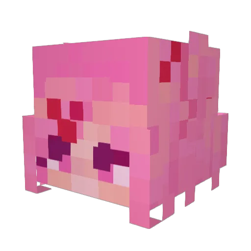sigma9_11 Minecraft avatar head, 3D render