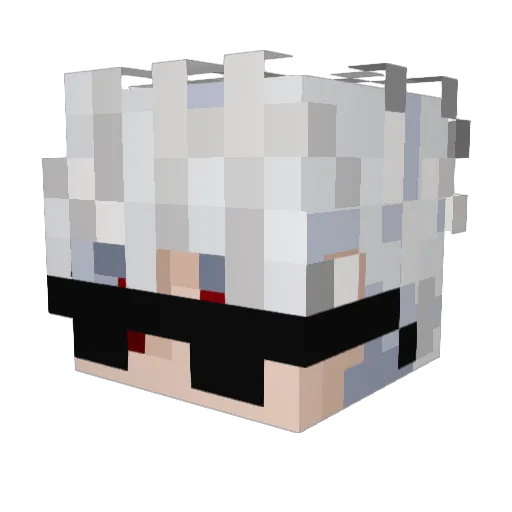 sigmaK Minecraft avatar head, 3D render