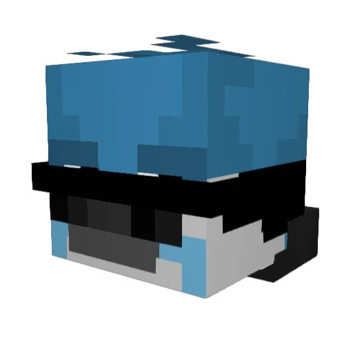 sigmagolab Minecraft avatar head, 3D render