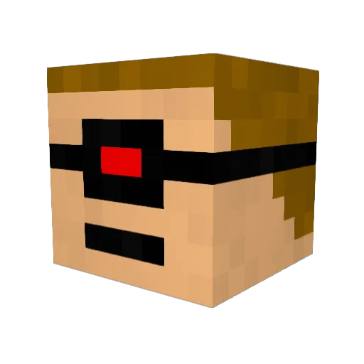 sigmar86 Minecraft avatar head, 3D render