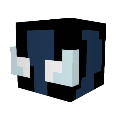 sigmasang Minecraft avatar head, 3D render