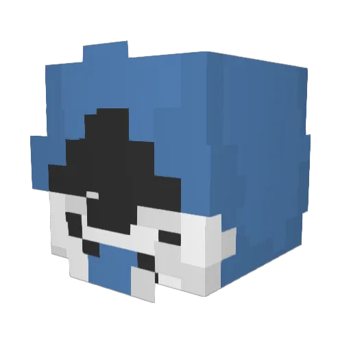 sigmasauce Minecraft avatar head, 3D render