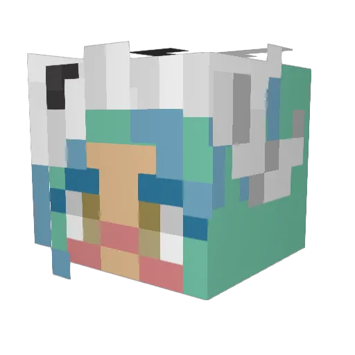 signiaz Minecraft avatar head, 3D render
