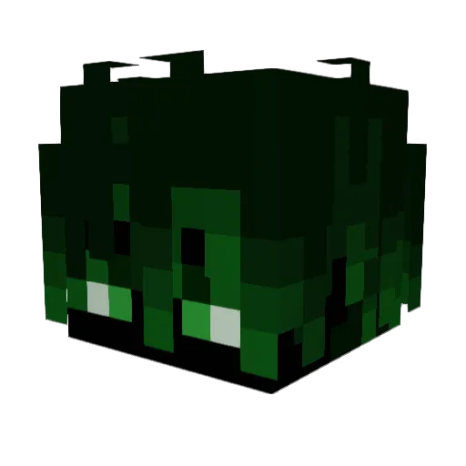 signvll Minecraft avatar head, 3D render
