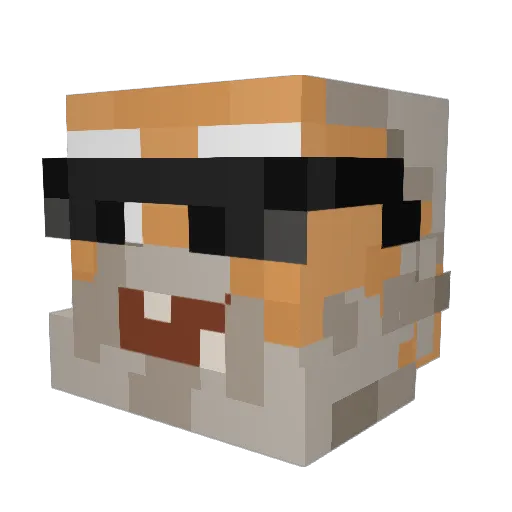 sigo_fresco Minecraft avatar head, 3D render
