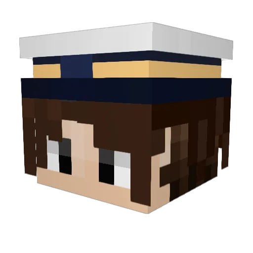 sigriffin Minecraft avatar head, 3D render