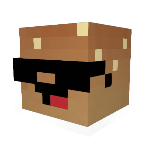 sigrtomas Minecraft avatar head, 3D render