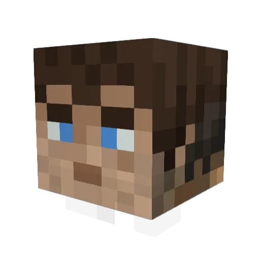 siholler Minecraft avatar head, 3D render