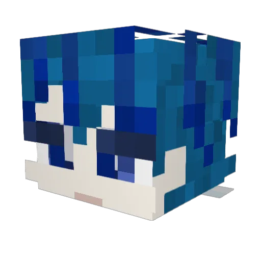 sihyuk1 Minecraft avatar head, 3D render