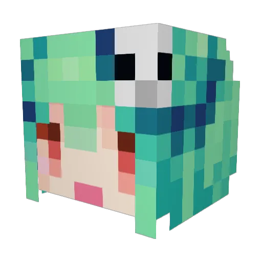 sii516 Minecraft avatar head, 3D render