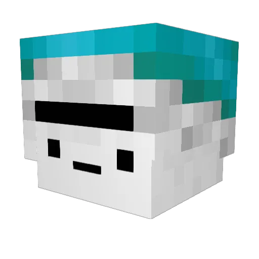 siierraaaaa Minecraft avatar head, 3D render