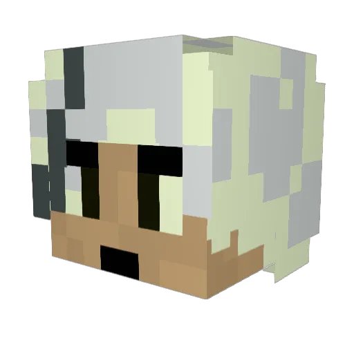 siiiira Minecraft avatar head, 3D render