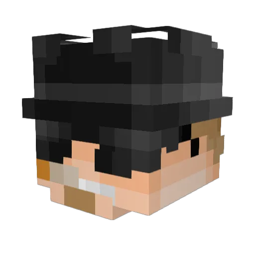 siiimpstar Minecraft avatar head, 3D render