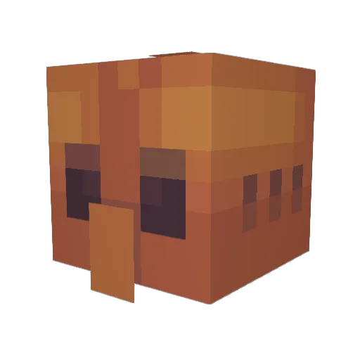 siiliokas Minecraft avatar head, 3D render