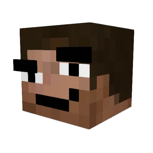 siimajs Minecraft avatar head, 3D render