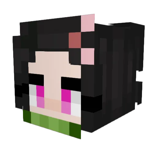 siimin Minecraft avatar head, 3D render