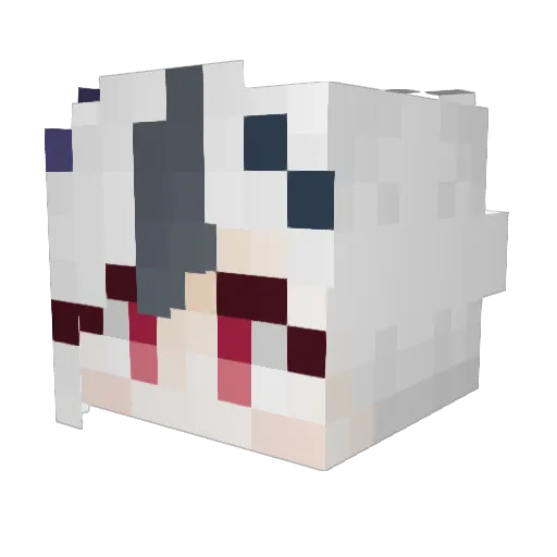 siitake_77 Minecraft avatar head, 3D render