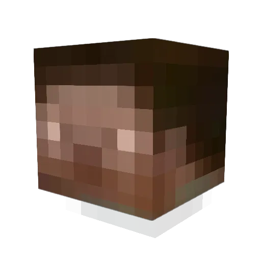 siiumon Minecraft avatar head, 3D render