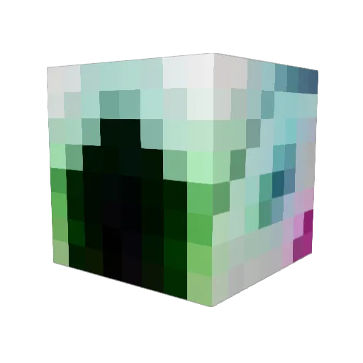 sijune Minecraft avatar head, 3D render
