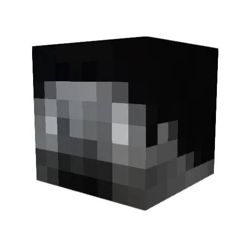 sikake Minecraft avatar head, 3D render