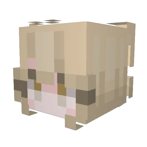 sikeru24 Minecraft avatar head, 3D render