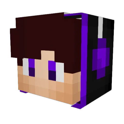 sikeuhdelix Minecraft avatar head, 3D render