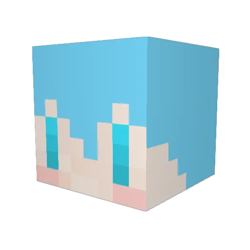 siki4136 Minecraft avatar head, 3D render