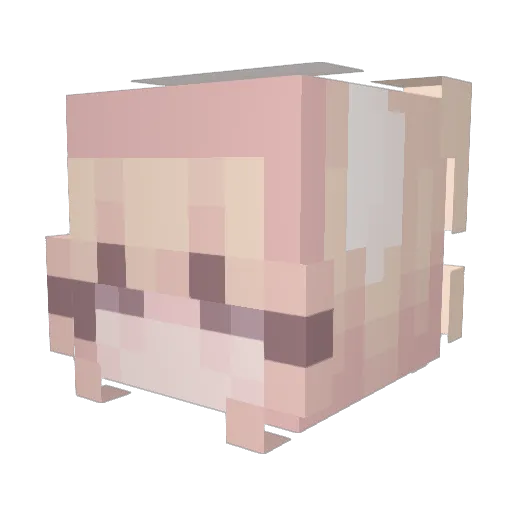 sikie07130 Minecraft avatar head, 3D render