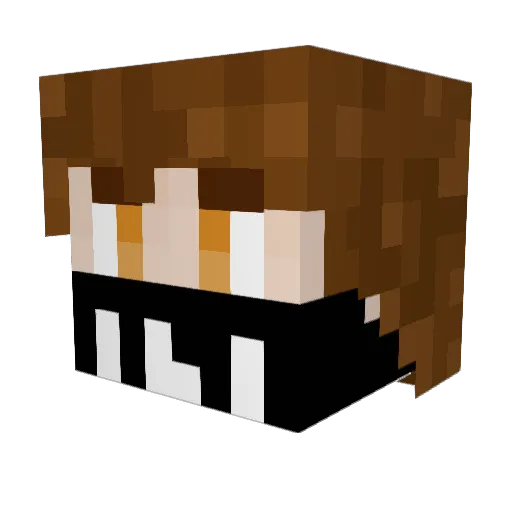sikikoj Minecraft avatar head, 3D render