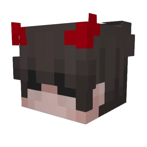 sikioe Minecraft avatar head, 3D render