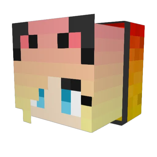 sikka2009 Minecraft avatar head, 3D render