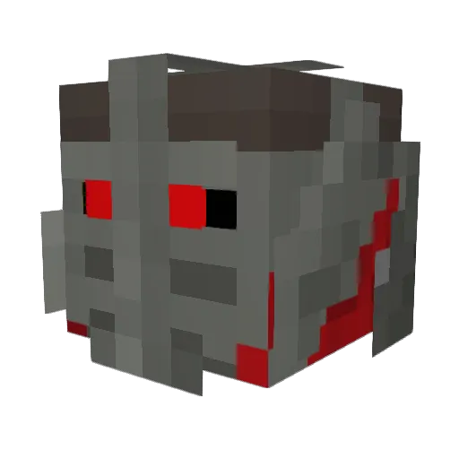 sikrax16 Minecraft avatar head, 3D render
