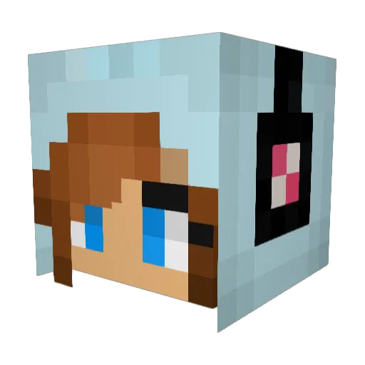 siksou_games Minecraft avatar head, 3D render
