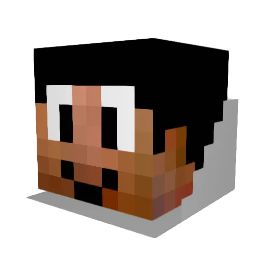 silas37 Minecraft avatar head, 3D render