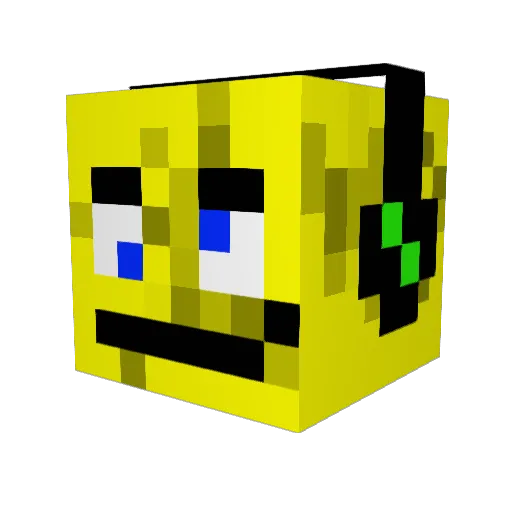 silasbassi Minecraft avatar head, 3D render