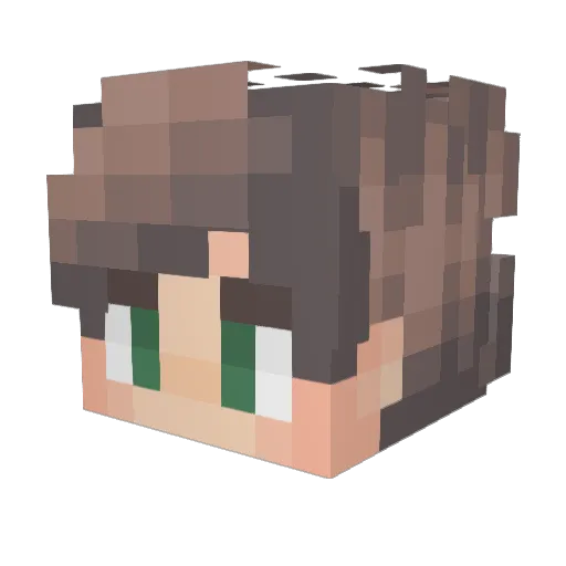 silasoderwas Minecraft avatar head, 3D render