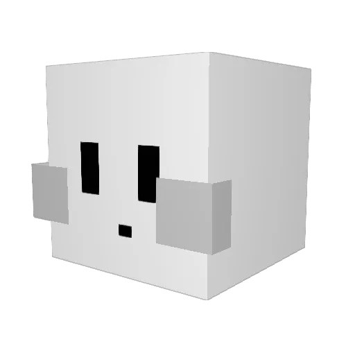 silatdt Minecraft avatar head, 3D render