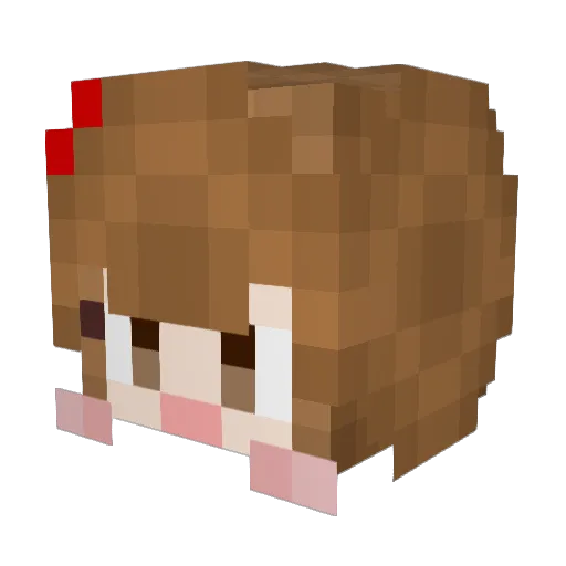 silbi_1104 Minecraft avatar head, 3D render