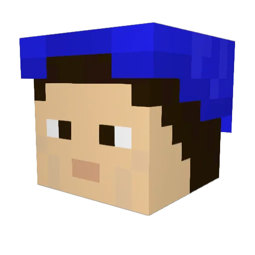 silby89 Minecraft avatar head, 3D render
