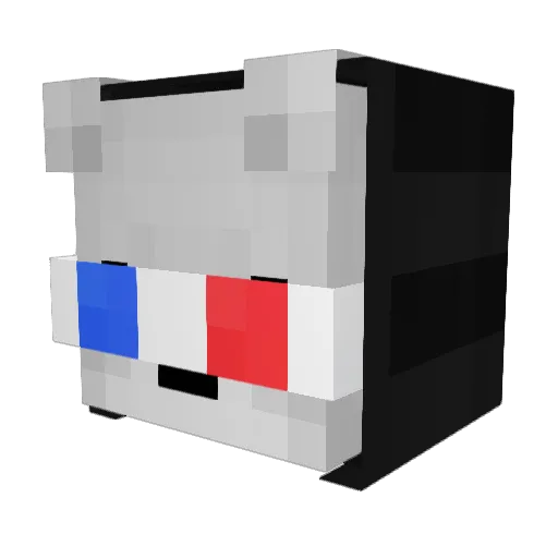 silcottc Minecraft avatar head, 3D render