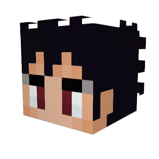 silcrow Minecraft avatar head, 3D render