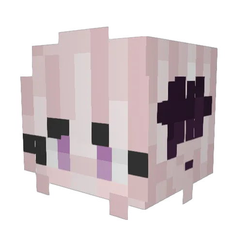 silen1488 Minecraft avatar head, 3D render